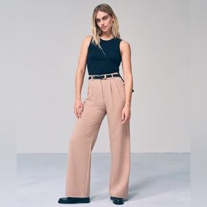 Abercrombie & Fitch Sloane Tailored Pant Wide Leg